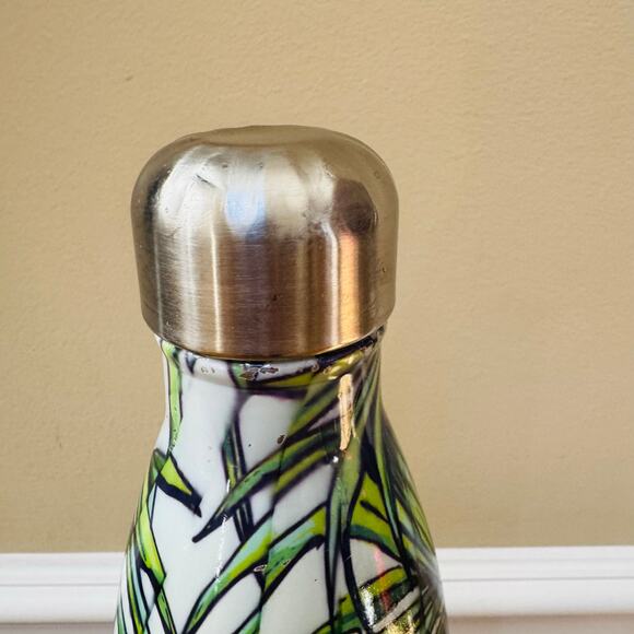 Swell Large 25 oz Waikiki Tropical Palm Tree Fern Stainless Steel Water Bottle - Picture 3 of 15